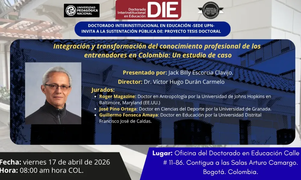 Sustentación de Proyecto de Tesis Doctoral: Jack Billy Escorcia Clavijo